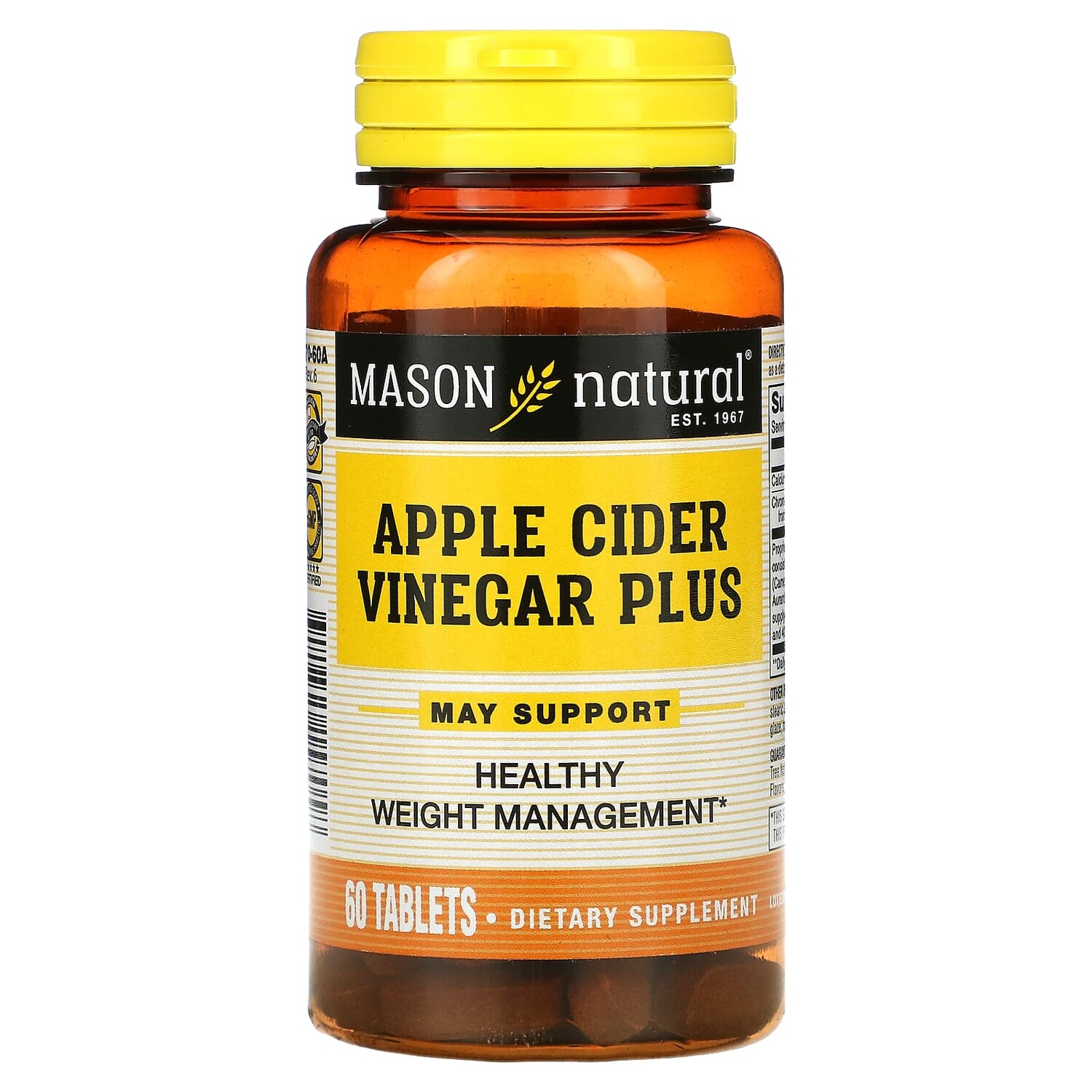 

Яблочный Уксус Mason Natural, 60 таблеток
