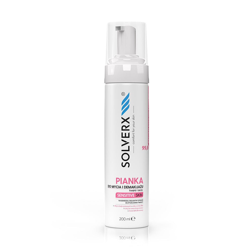 

SOLVERX Sensitive Skin for Women пенка для умывания и снятия макияжа чувствительной и куперозной кожи 200мл