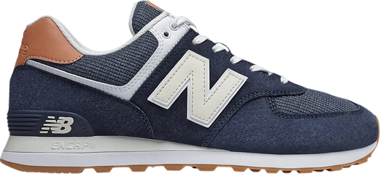 Кроссовки New Balance 574 'Natural Indigo Mahogany', синий - фото