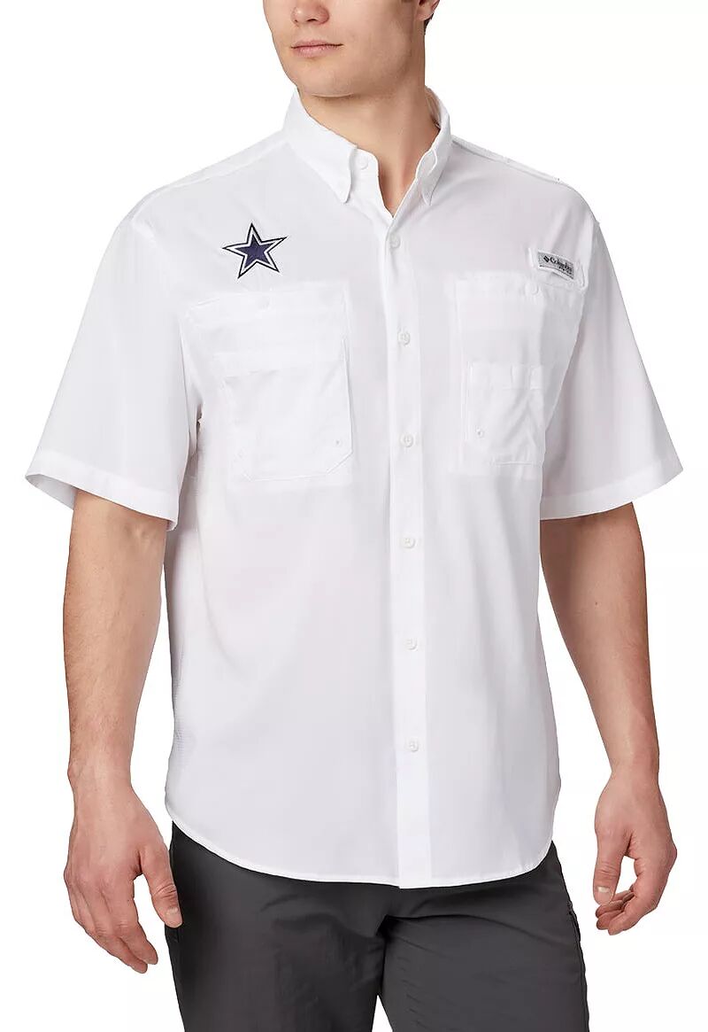 цена Мужская белая тканая футболка Columbia Dallas Cowboys Tamiami