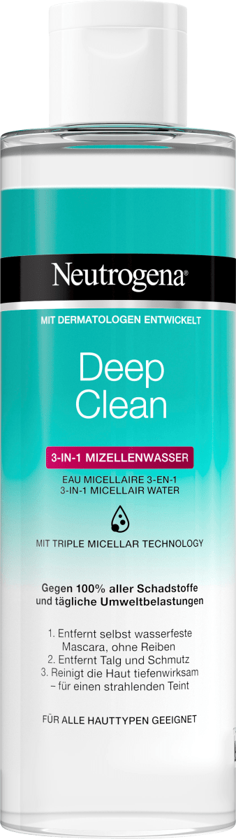 цена Мицеллярная вода Deep Clean 3в1 400мл Neutrogena