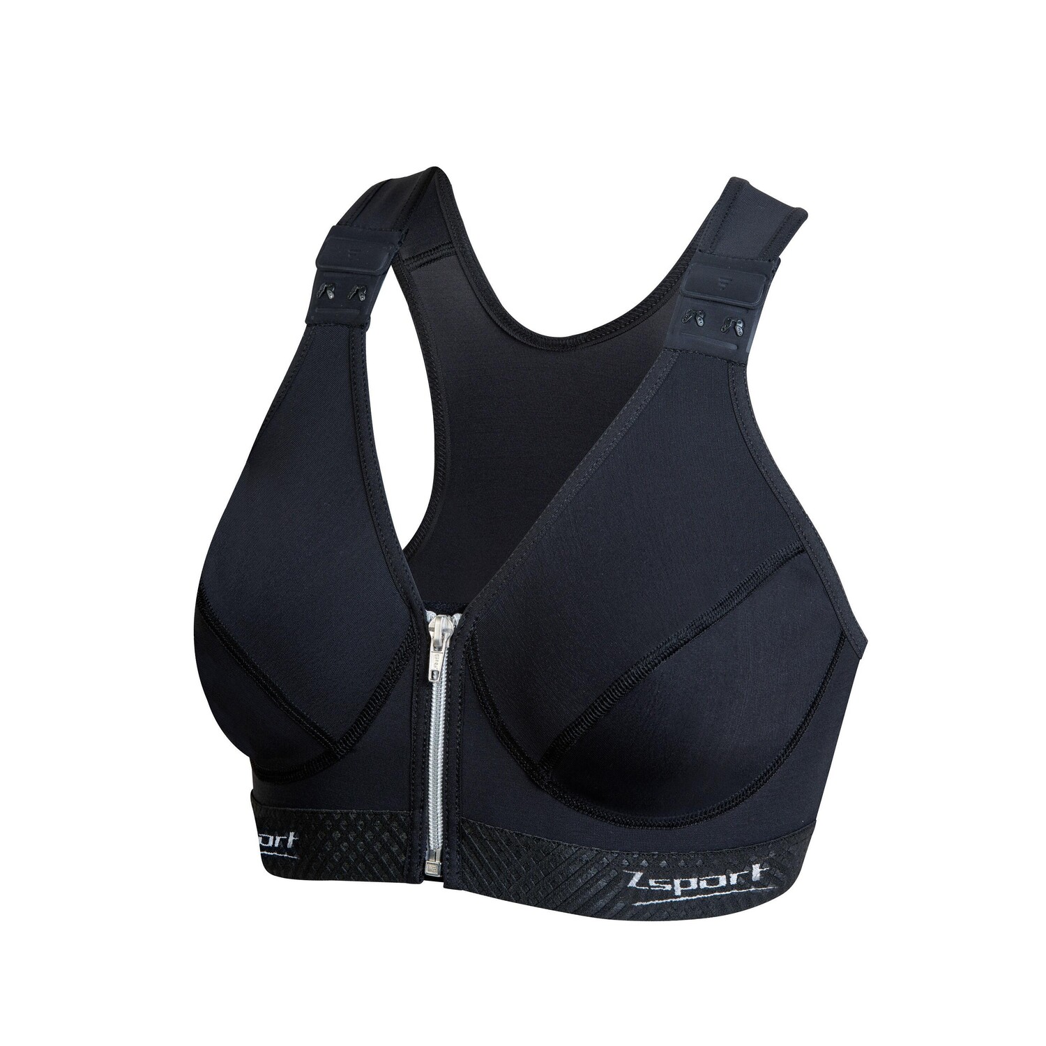 

Бюстгальтер Zsport Zbra Silver, черный