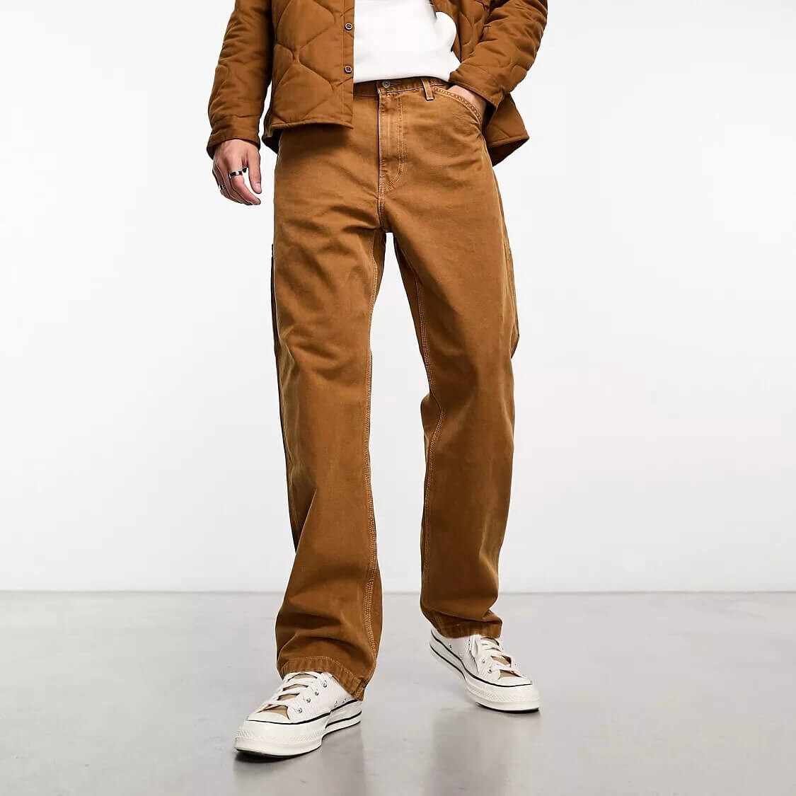 

Джинсы Levi's Workwear Capsule 568 Stay Loose Carpenter, золотисто-коричневый