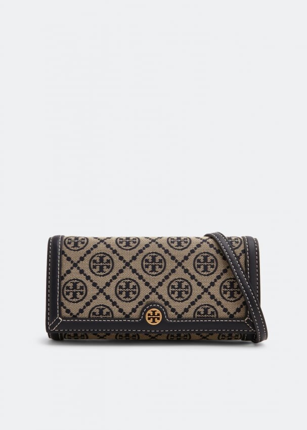 

Сумка кросс-боди TORY BURCH T monogram jacquard crossbody, синий