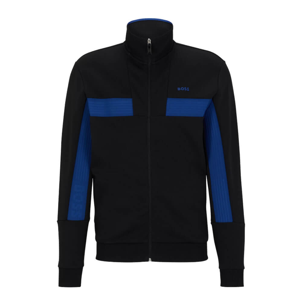 

Толстовка Boss Cotton-Blend Zip-Up, черный