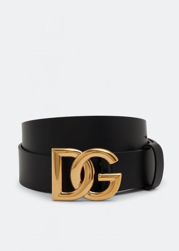 Ремень DOLCE&GABBANA DG crossover logo belt, черный