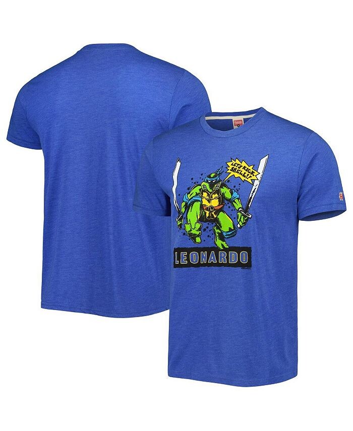 

Мужская и женская футболка Royal Teenage Mutant Ninja Turtles Leonardo Tri-Blend Homage, синий