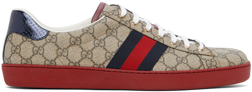 

Бежевые кроссовки GG Supreme New Ace Gucci