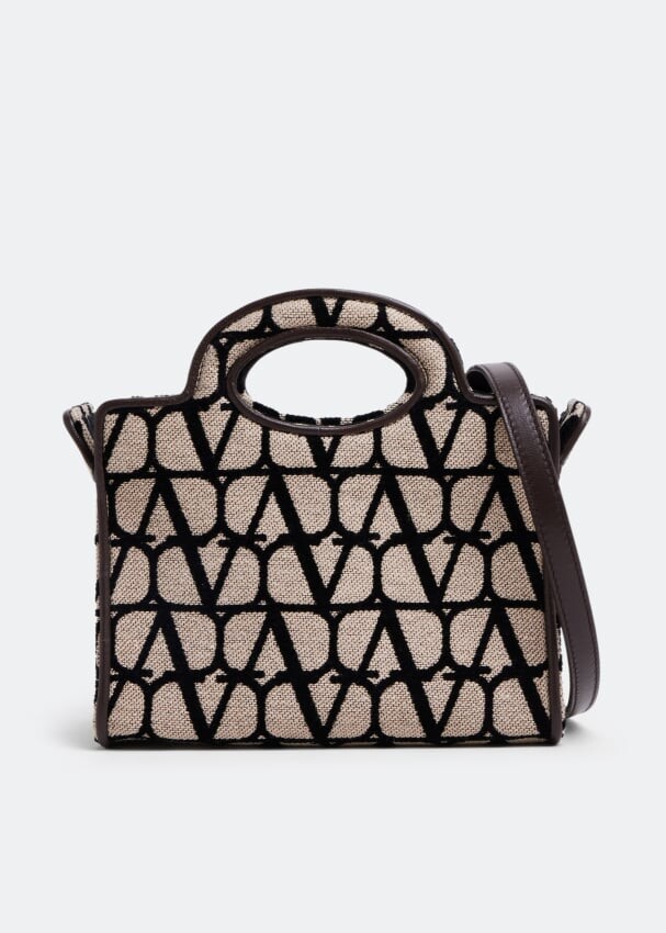 

Сумка-тоут VALENTINO GARAVANI La Troisième mini shopping bag, принт