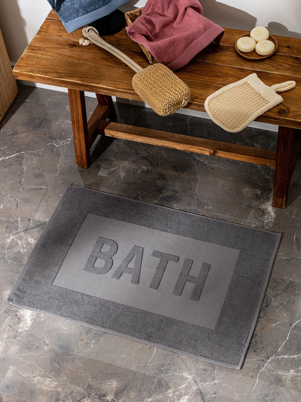 

Узорчатый коврик для ванной 50x70 см LCW Home