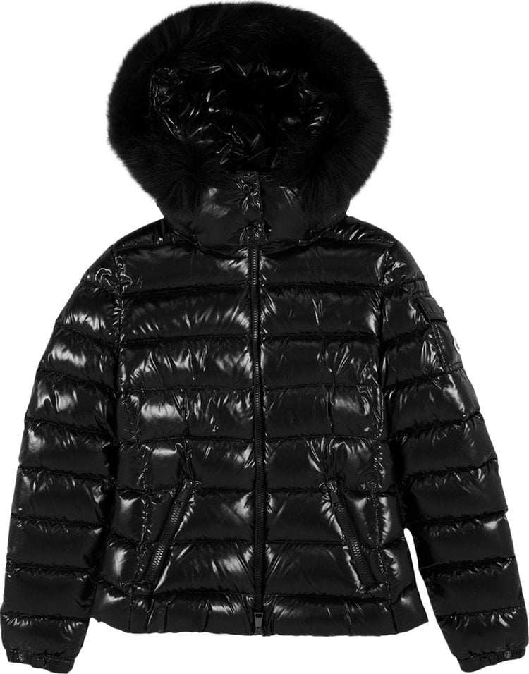 Black hotsell fur moncler