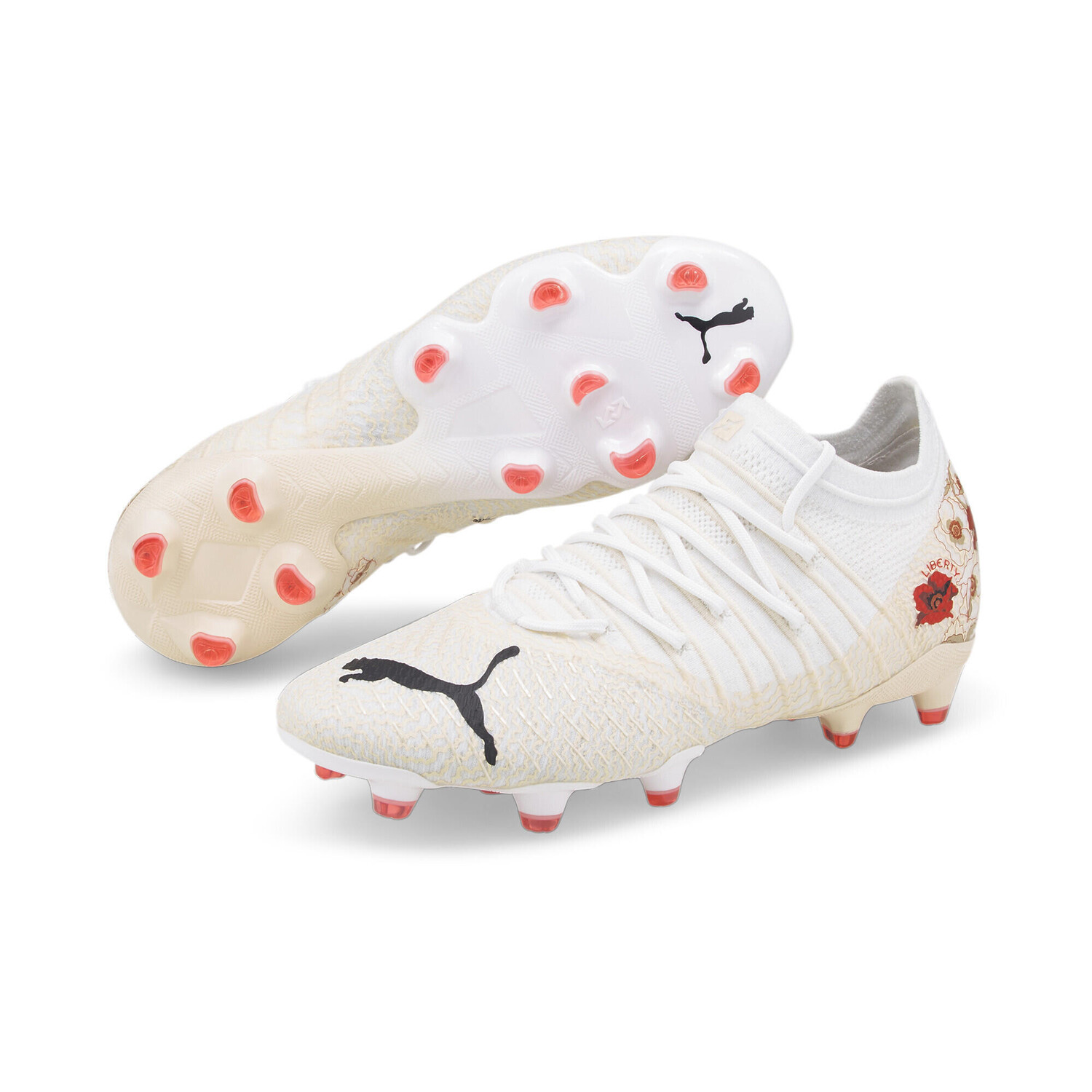 

Женские футбольные бутсы PUMA x LIBERTY FUTURE 1.4 FG/AG PUMA, Бело-красный