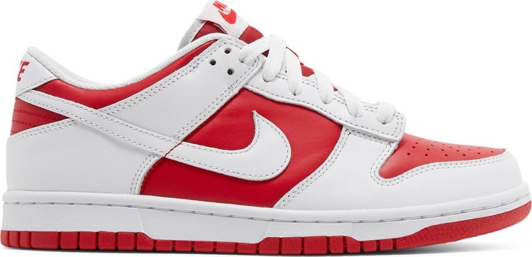 Кроссовки Nike Dunk Low GS 'Championship Red', красный - фото