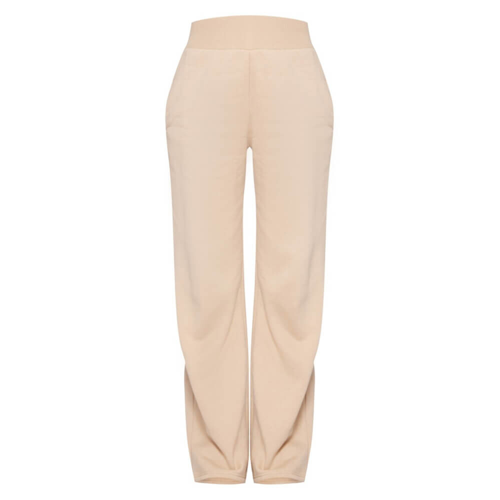 

Брюки PrettyLittleThing Wide Leg Jogger, бежевый
