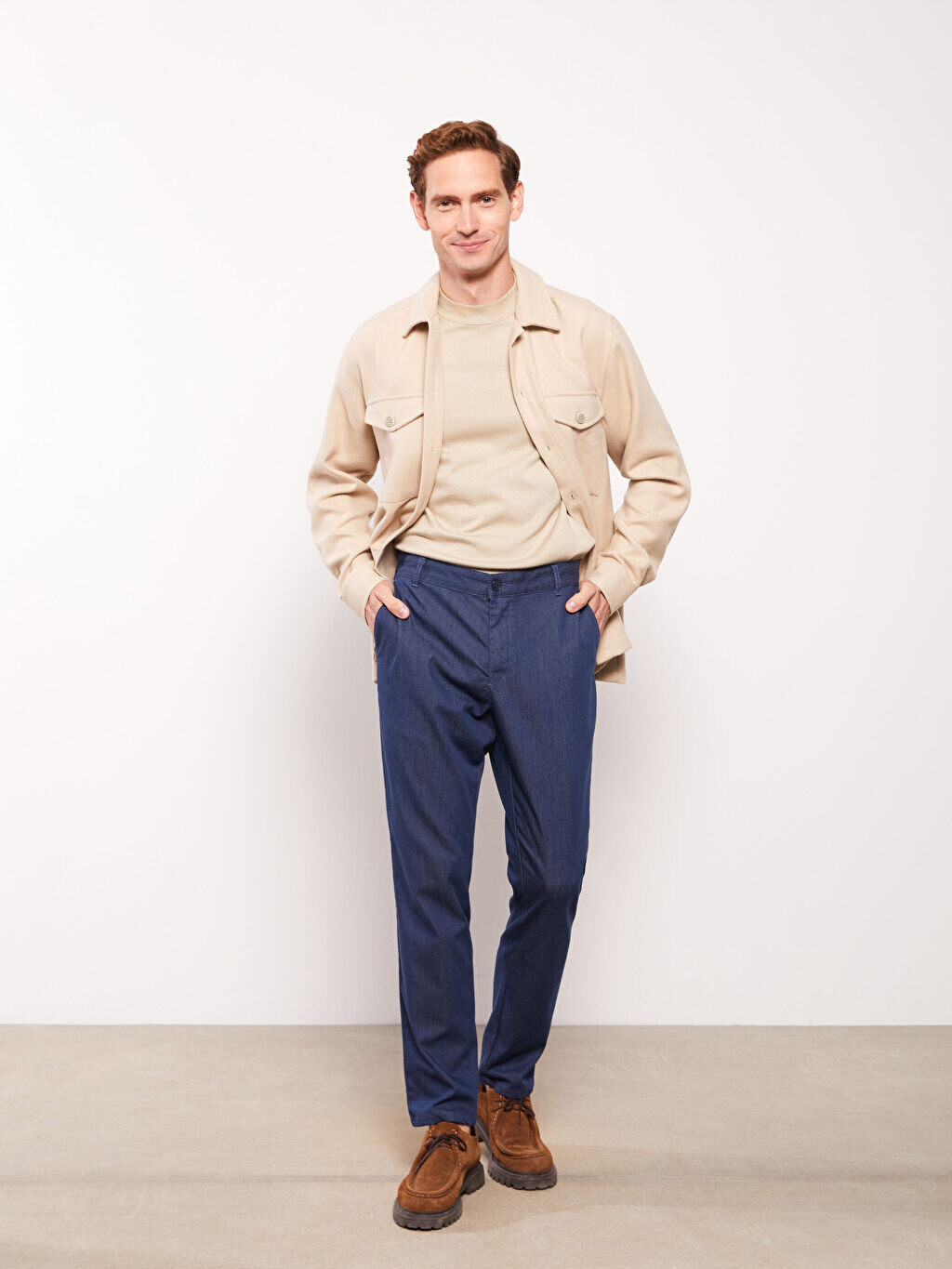 

Текстурированные мужские брюки Slim Fit LCWAIKIKI Classic