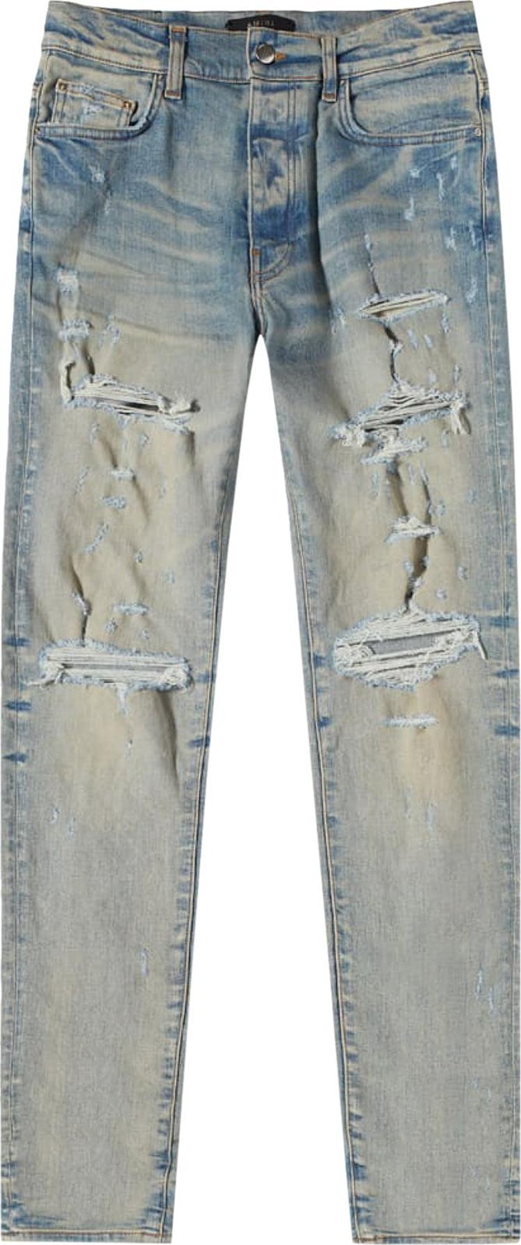 Джинсы Amiri Thrasher Plus Jeans 'Clay/Indigo', синий amiri hot pants thrasher шорты черные