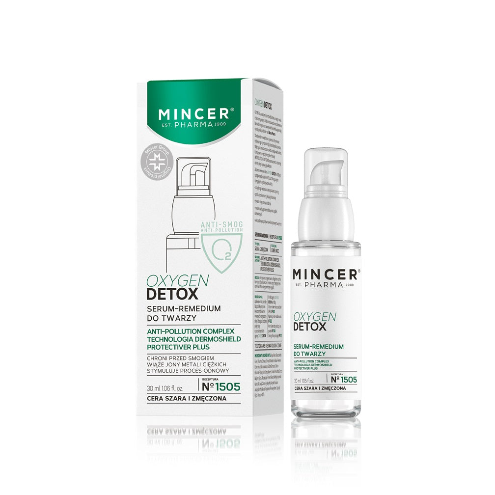 Mincer Pharma Oxygen Detox сыворотка-средство для лица №1505 30мл сыворотка для лица facialderm сыворотка бустер для лица защитная от факторов загрязнения антистресс 05 anti pollution