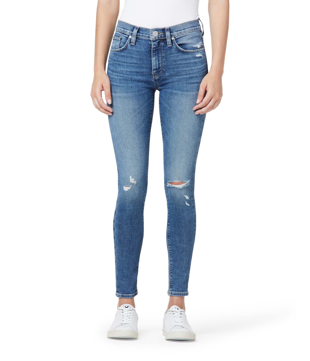 

Джинсы Hudson Jeans, Nico Mid-Rise Super Skinny Ankle in Still Believe