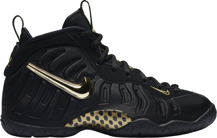 New black and store gold foamposites