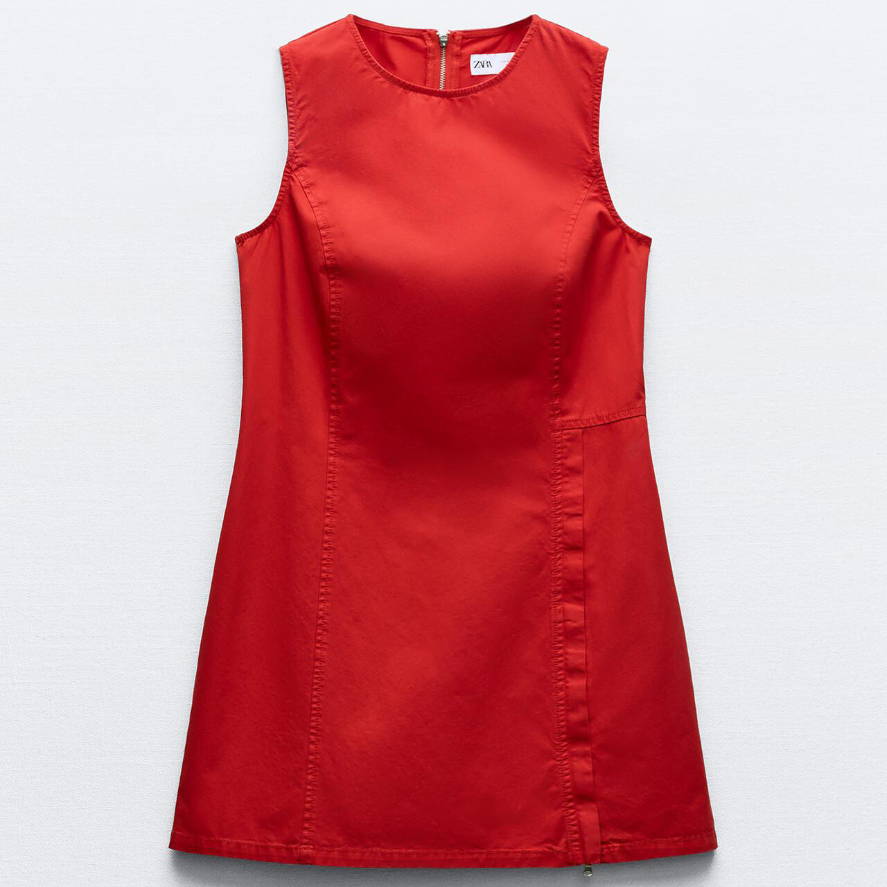 

Платье Zara Short Zip-up, красный