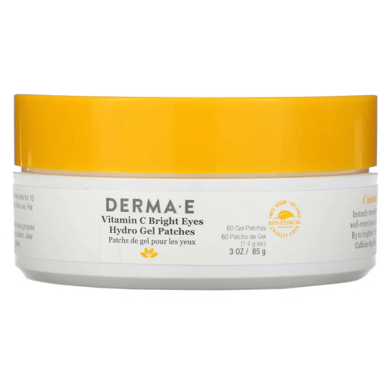 Гидрогелевые патчи Derma E Bright Eyes с витамином С, 60 патчей - фото