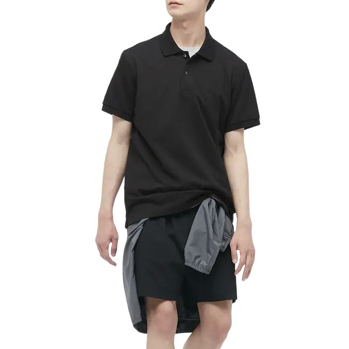 

Рубашка-поло Uniqlo Dry Pique, черный