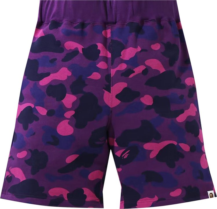 Шорты BAPE Color Camo Sweat Shorts 'Purple', фиолетовый
