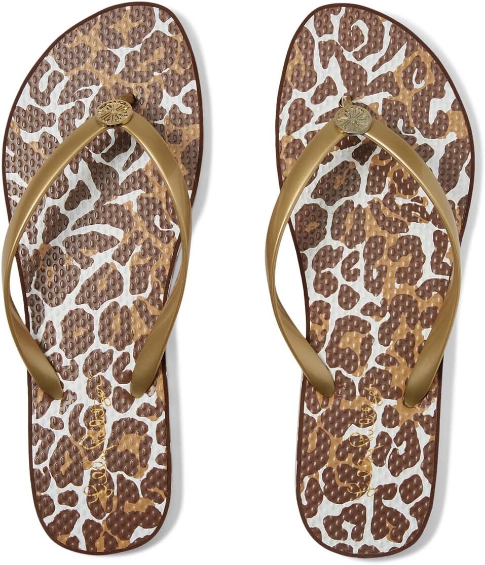 

Шлепанцы Pool Flip-Flop Lilly Pulitzer, цвет Chocolate My Favorite Spot Shoe