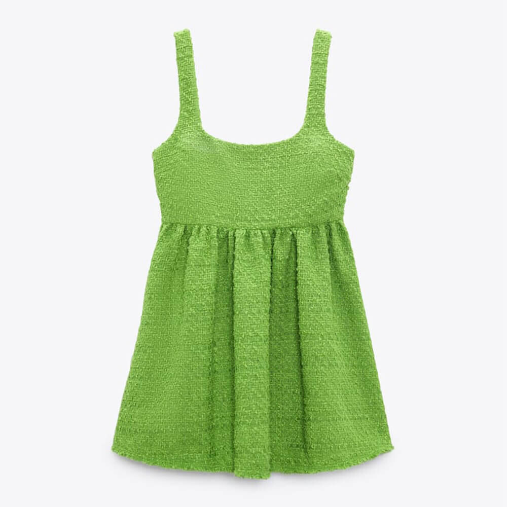 

Платье Zara Short Textured, фисташковый