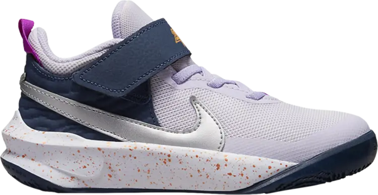 

Кроссовки Nike Team Hustle D10 SE PS 'Barely Grape Speckled', фиолетовый