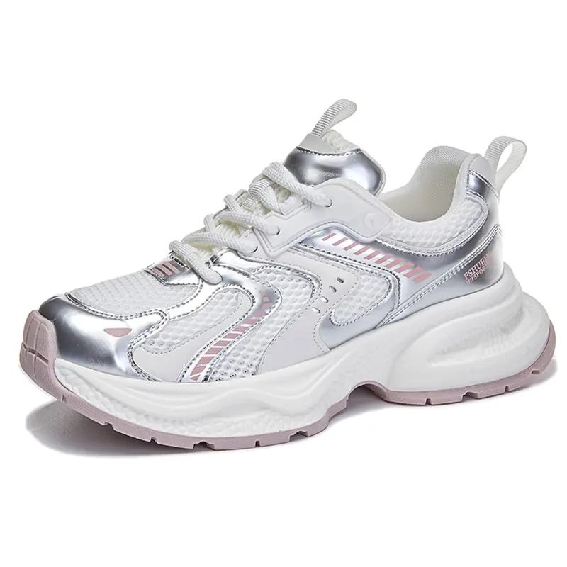 

Кроссовки женские толстые низкие Klammkicks, цвет White moonlight