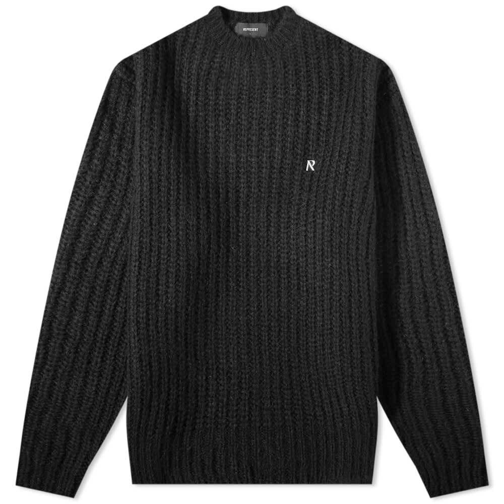 

Джемпер Represent Heavy Rib Knitted Sweater, Черный