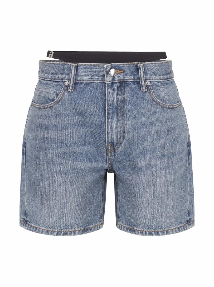 

Джинсовые шорты с логотипом Alexander Wang Denim