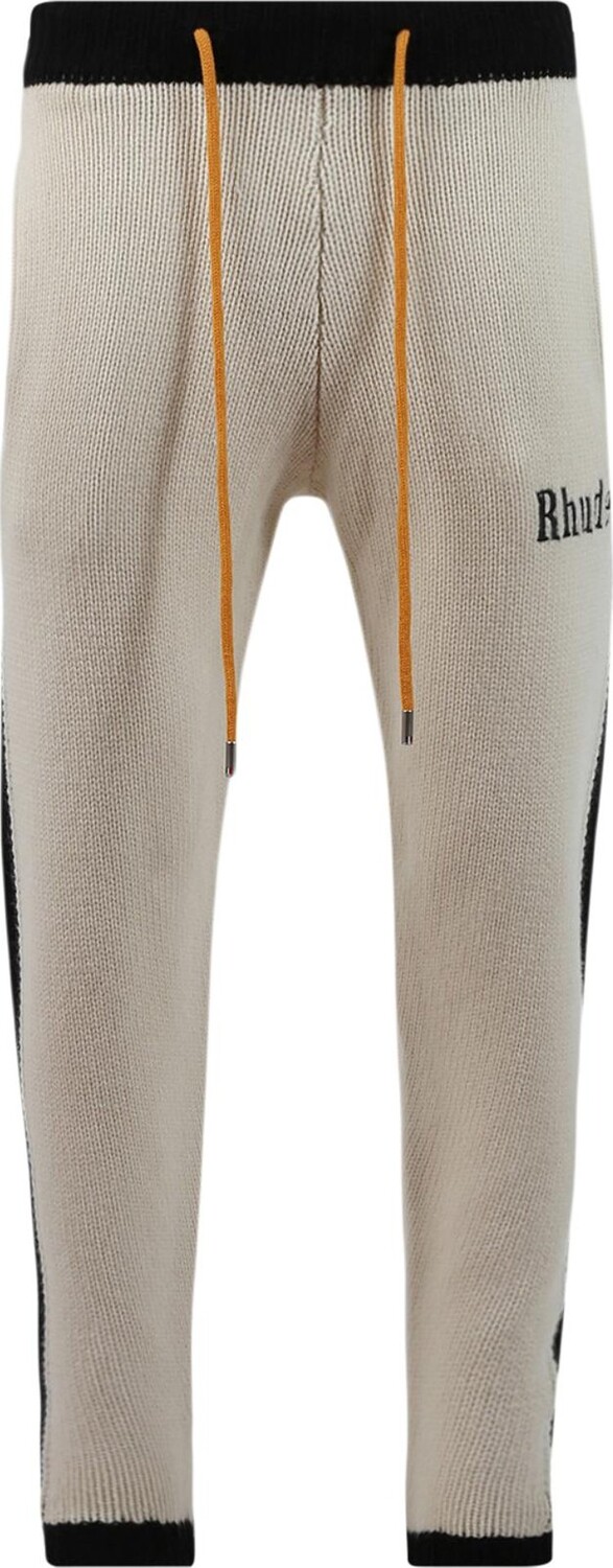 

Брюки Rhude Knit Track Pant 'Creme/Black', кремовый, Бежевый