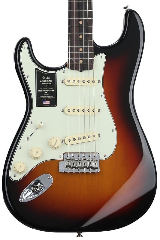 

Электрогитара Fender American Vintage II 1961 Stratocaster для левшей - 3-тональные солнечные лучи 0110260800