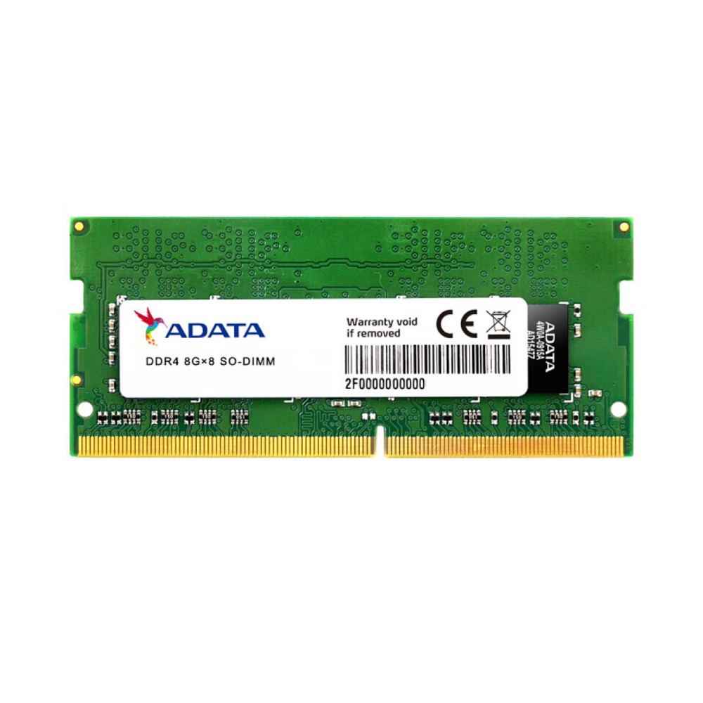 Оперативная память Adata Premier, 8 Гб DDR4 (1x8 Гб), 2666 МГц, AD4S26668G19-RGN, зеленый