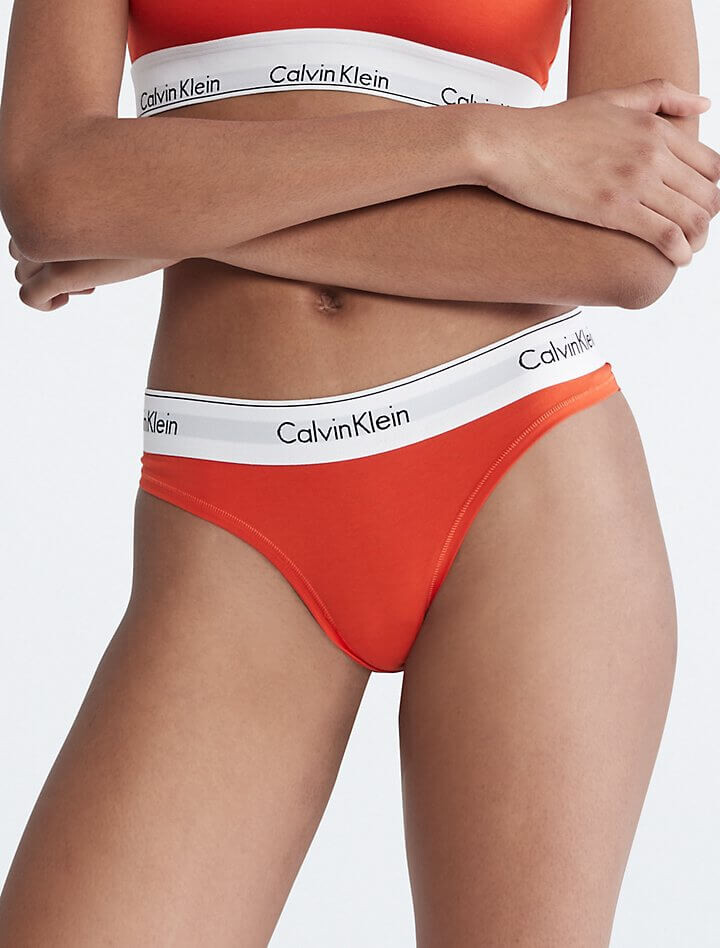 

Стринги Calvin Klein Modern Cotton, оранжевый