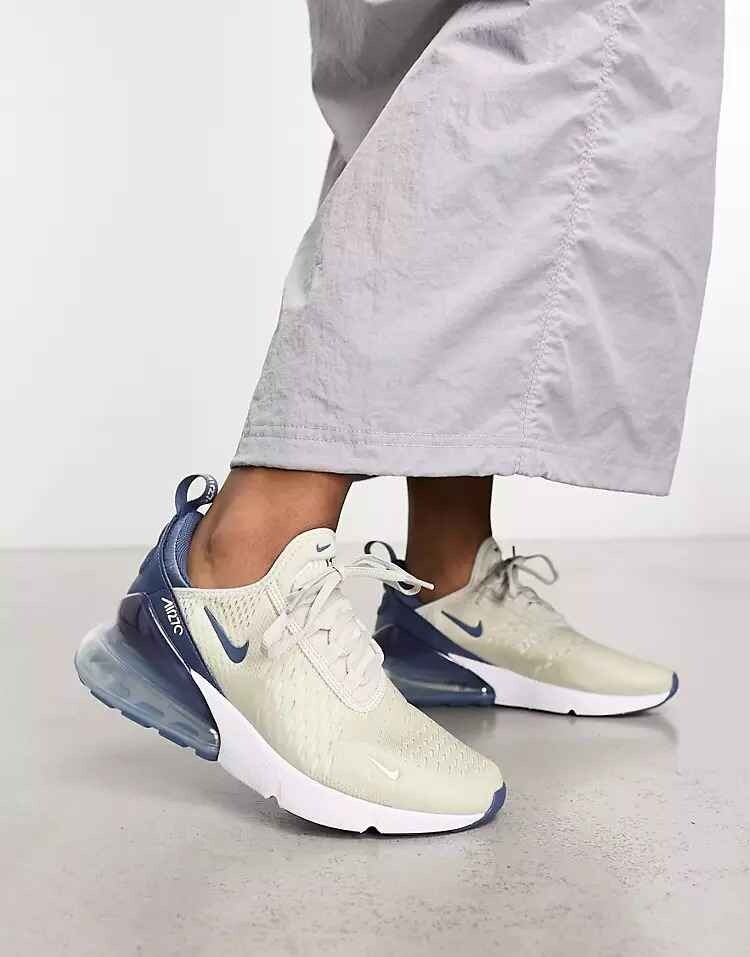 Кроссовки Nike Air Max 270, серый/синий nike air max 270 men s sneakers size 40 45 cn7078 071