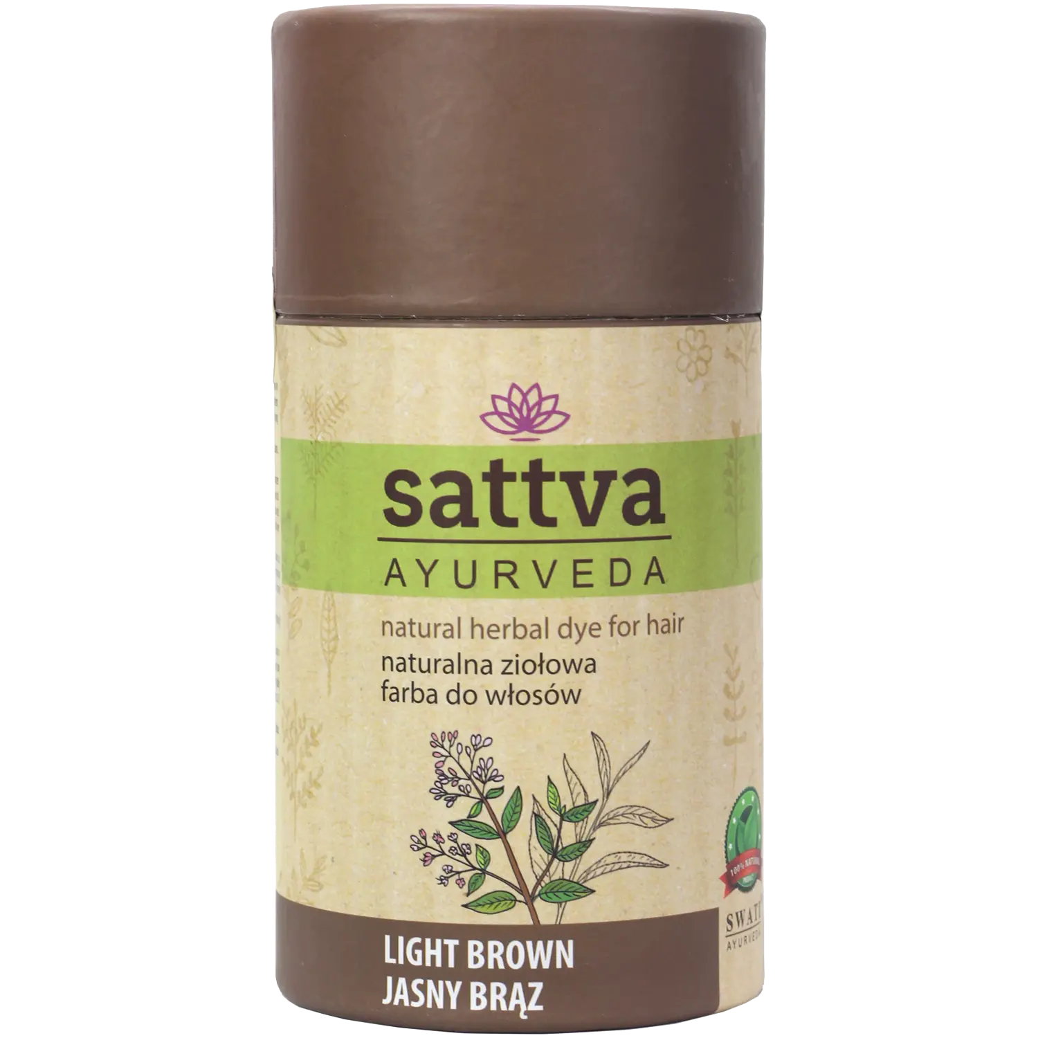 

Sattva Light brown натуральная травяная краска для волос светло-русый, 150 г