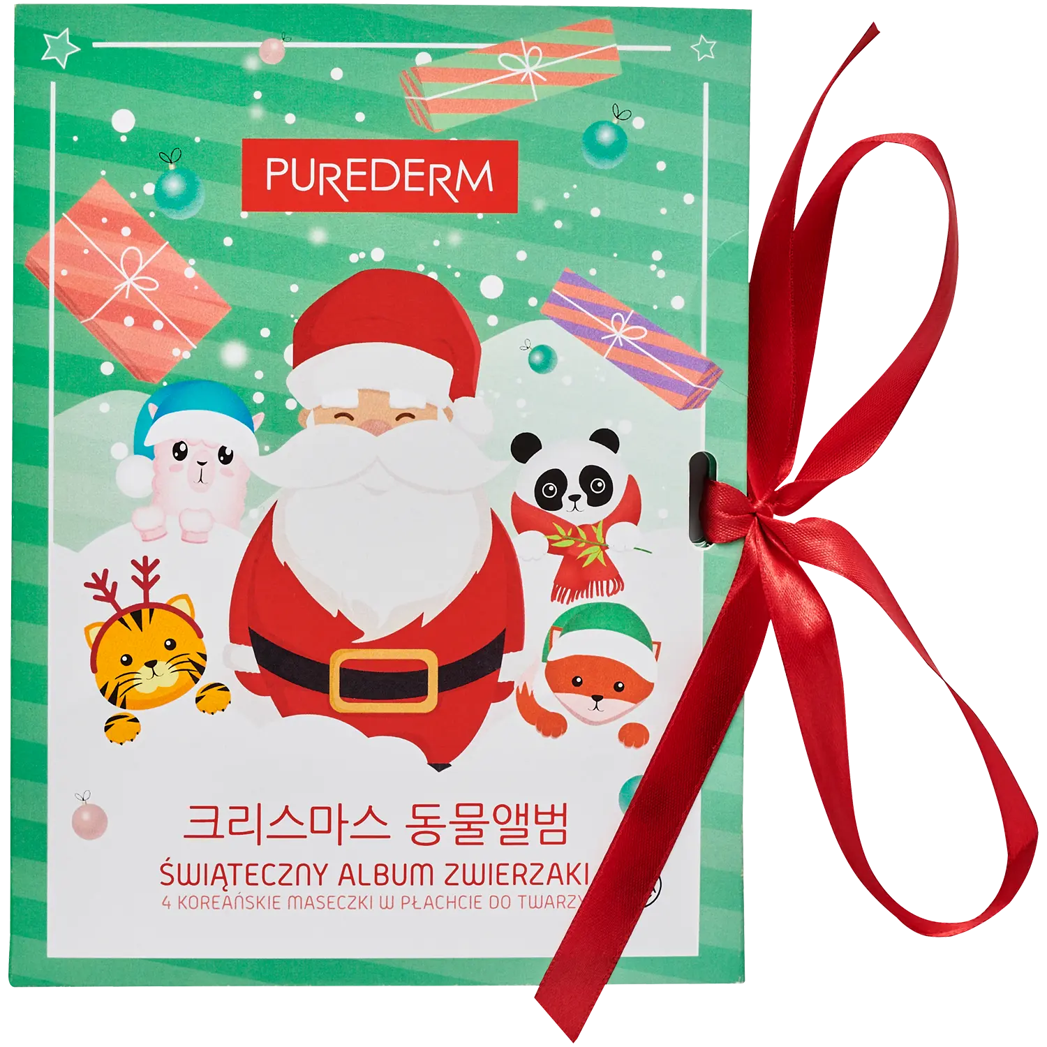 

Purederm Zwierzaki набор: маска для лица омолаживающая 1 шт + маска для лица осветляющая 1 шт + маска для лица успокаивающая 1 шт + маска для лица увлажняющая 1 шт