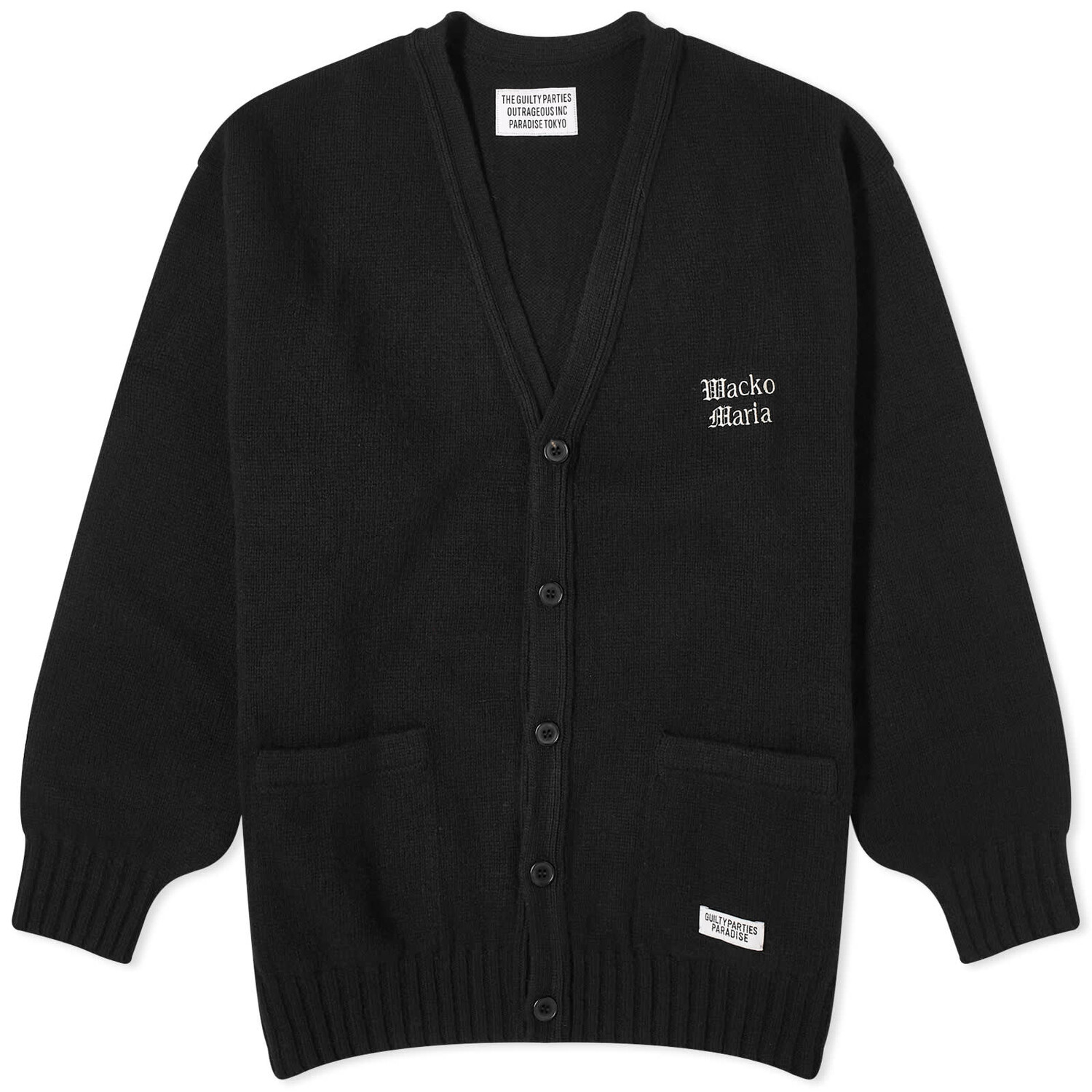 

Кардиган Wacko Maria Classic Knitted, черный