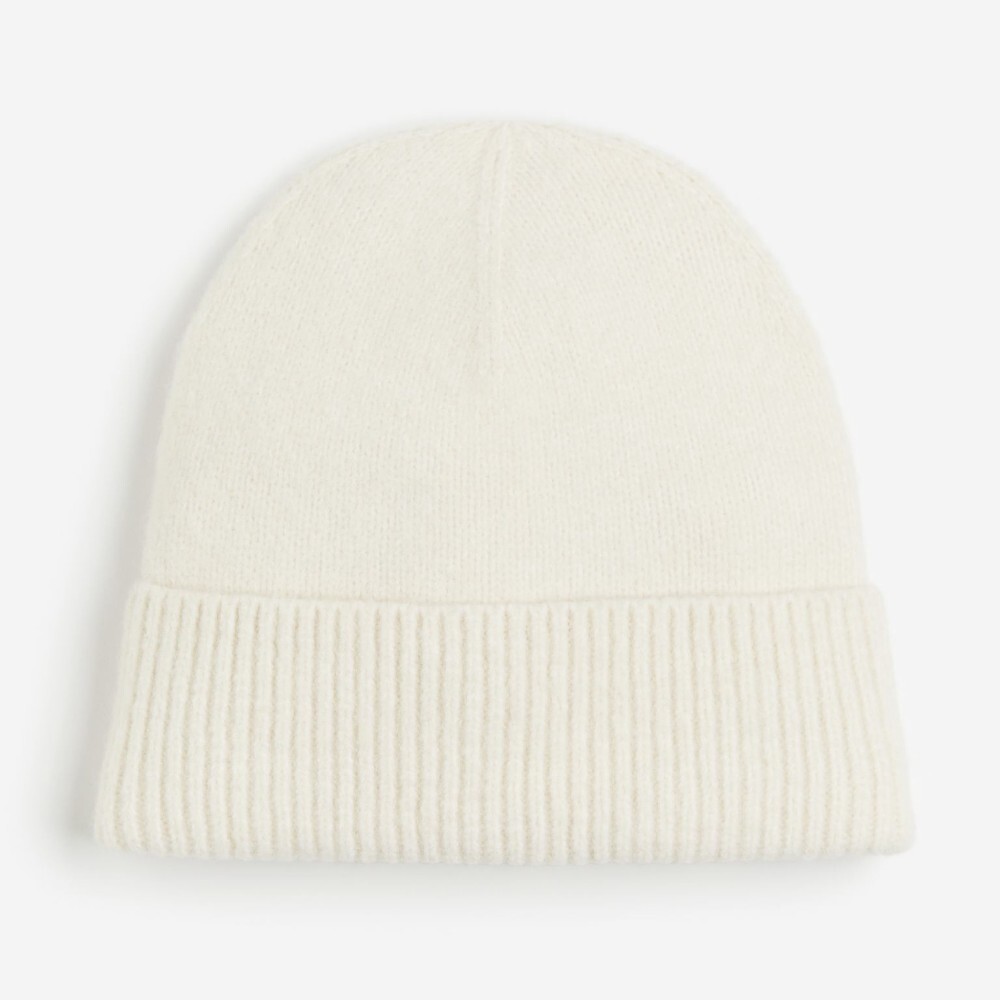

Шапка H&M Rib-knit, кремовый