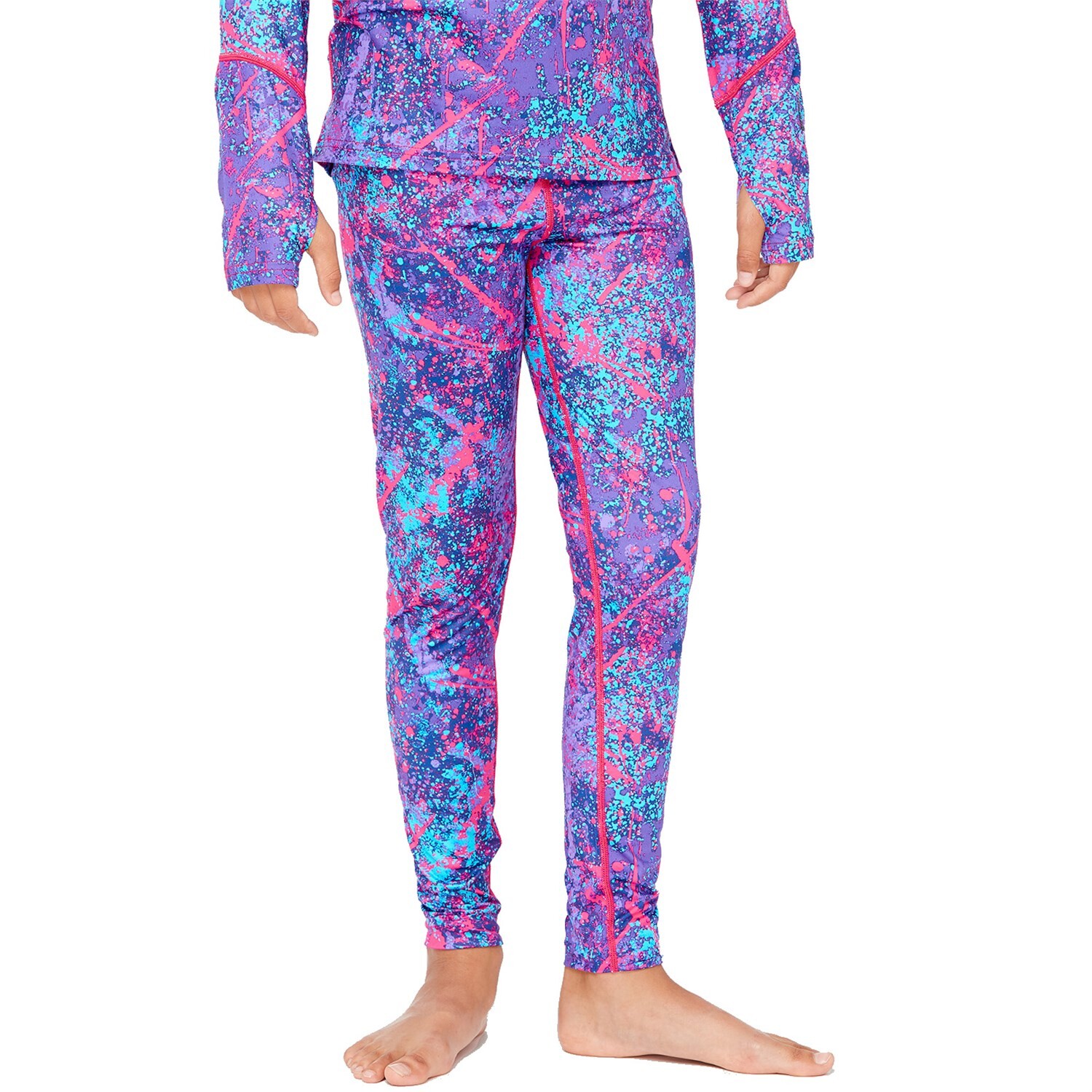 

Брюки детские Terramar Thermolator Baselayer, neon graffiti