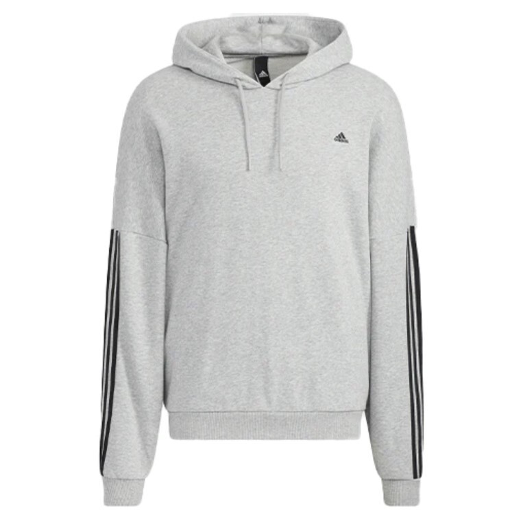 

Толстовка Adidas City Swt Pohd Solid Color Stripe Sports Gray, Серый
