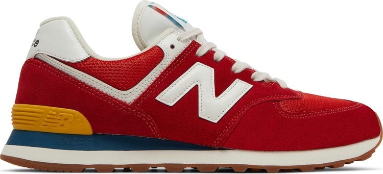 Кроссовки New Balance 574 'Rainbow Pack - Team Red', красный - фото