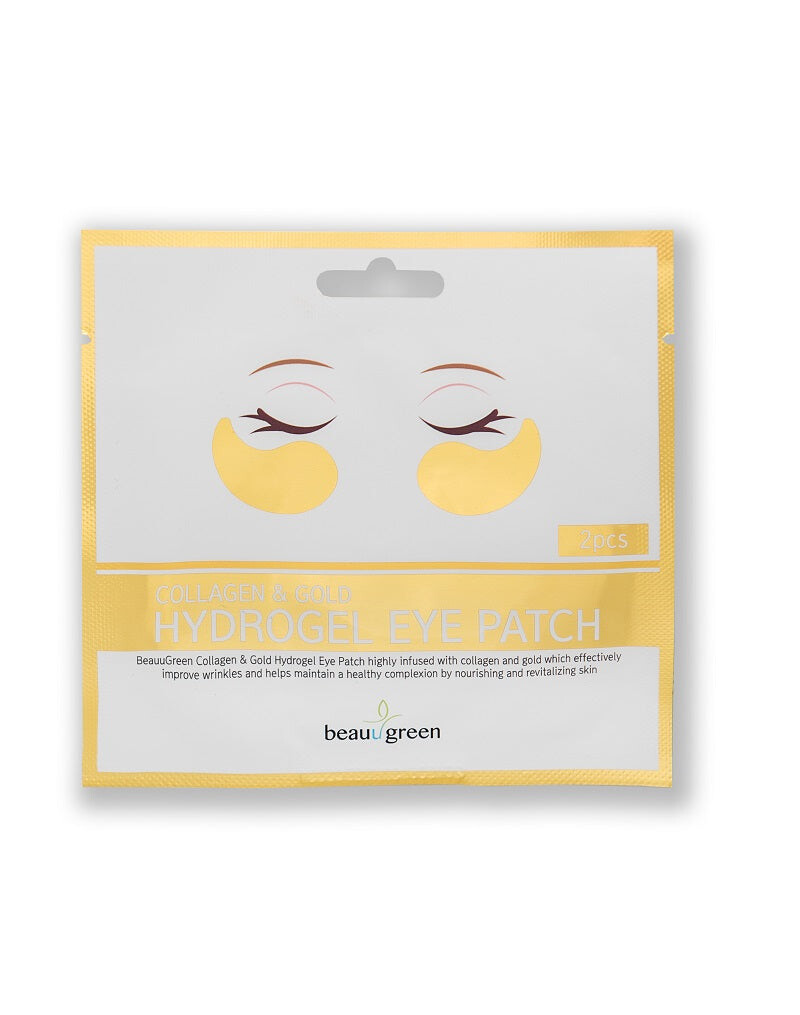 

BeauuGreen Collagen & Gold Hydrogel Eye Patch Гидрогелевые патчи для глаз с коллагеном и золотом 2 шт.