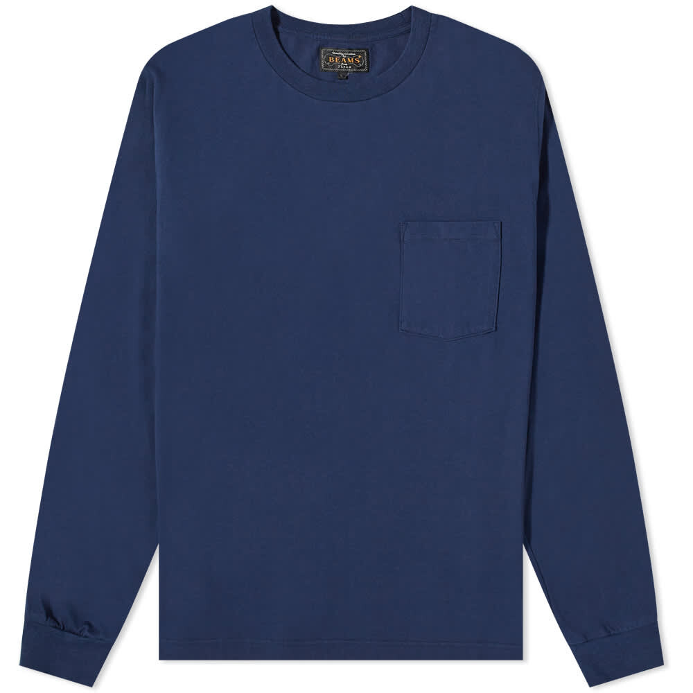 

Футболка Beams Plus Long Sleeve Pocket Tee