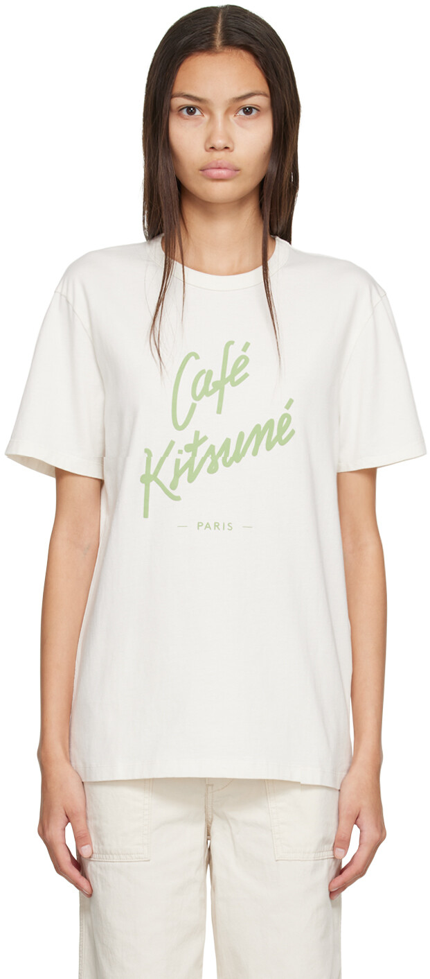 

Белая футболка 'Café Kitsuné' Maison Kitsuné