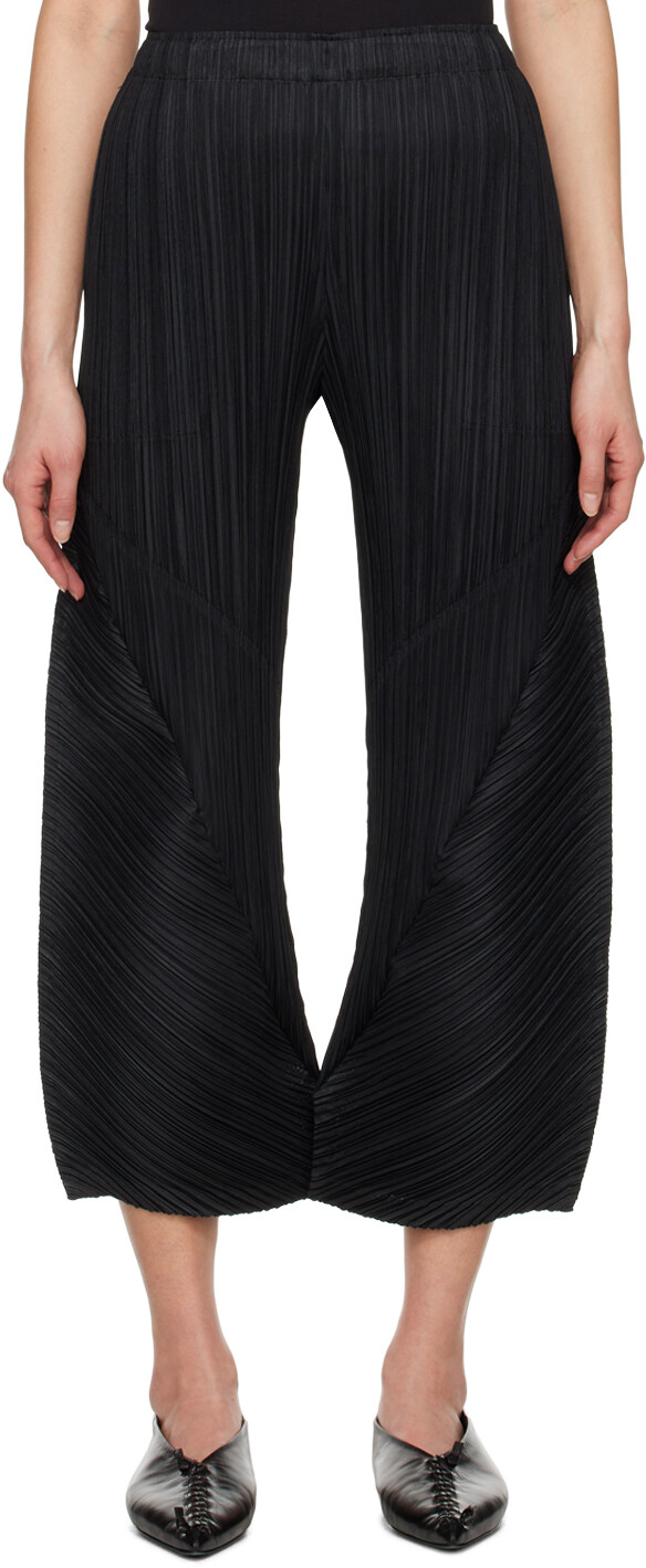 

Черные толстые брюки 1 шт. Pleats Please Issey Miyake