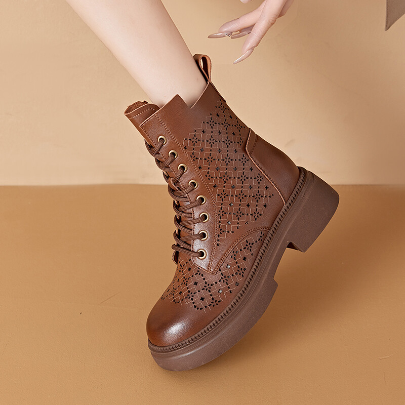 

Ботинки Martin Boot женские Nrdrofficial, цвет Beige openwork
